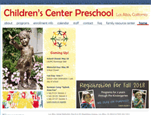 Tablet Screenshot of childrenscenterpreschool.org